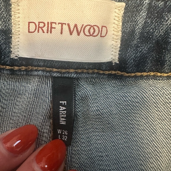 DRIFTWOOD Blue Flare Jeans - Picture 2 of 5
